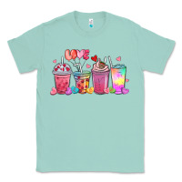 Seafoam love coffee cups Classic Tee - MaliasSmallBusiness