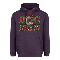 Plum christmas pug mom Heavyweight Hoodie - RanaPortraitStore