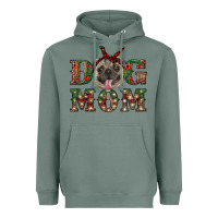 Sage christmas pug mom Heavyweight Hoodie - RanaPortraitStore