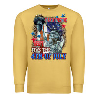 Antique Gold Dead inside but it's the 4th of July Premium Sweatshirt - CowGirlArtShop
