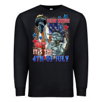 Black Dead inside but it's the 4th of July Premium Sweatshirt - CowGirlArtShop