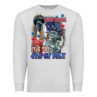 Dove Grey Dead inside but it's the 4th of July Premium Sweatshirt - CowGirlArtShop