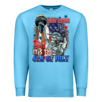 Ocean Blue Dead inside but it's the 4th of July Premium Sweatshirt - CowGirlArtShop
