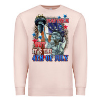 Pale Pink Dead inside but it's the 4th of July Premium Sweatshirt - CowGirlArtShop