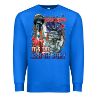 True Royal Dead inside but it's the 4th of July Premium Sweatshirt - CowGirlArtShop