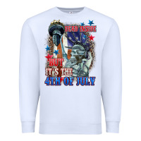 White Dead inside but it's the 4th of July Premium Sweatshirt - CowGirlArtShop