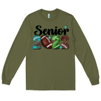 Army Green football senior 2022 Long Sleeve Tee - BarkalooDesign