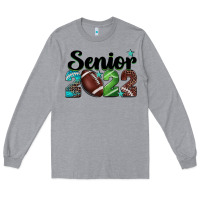 Heather Grey football senior 2022 Long Sleeve Tee - BarkalooDesign