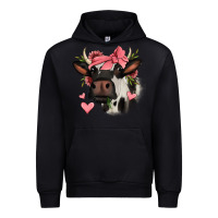 Black valentines day cow Urban Hoodie - Jasminsmagicworld
