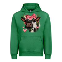Emerald valentines day cow Urban Hoodie - Jasminsmagicworld