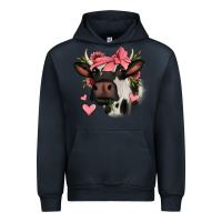 Navy valentines day cow Urban Hoodie - Jasminsmagicworld