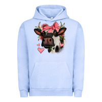 Pigment Grape Ice valentines day cow Urban Hoodie - Jasminsmagicworld