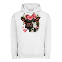 Pigment Lunar Rock valentines day cow Urban Hoodie - Jasminsmagicworld