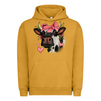 Pigment Peanut Butter valentines day cow Urban Hoodie - Jasminsmagicworld