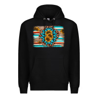 Black gemstone sunflower background Premium Hoodie - AdoDesignShop