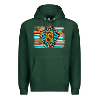 Sports Green gemstone sunflower background Premium Hoodie - AdoDesignShop