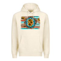 Tofu gemstone sunflower background Premium Hoodie - AdoDesignShop