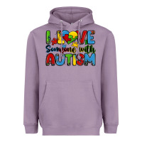 Lavender i love someone with autism Heavyweight Hoodie - Zillion Design Studio