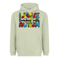 Matcha i love someone with autism Heavyweight Hoodie - Zillion Design Studio