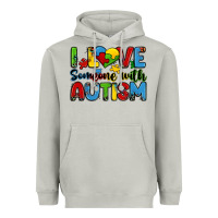 Moon Dust i love someone with autism Heavyweight Hoodie - Zillion Design Studio