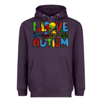 Plum i love someone with autism Heavyweight Hoodie - Zillion Design Studio