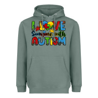 Sage i love someone with autism Heavyweight Hoodie - Zillion Design Studio
