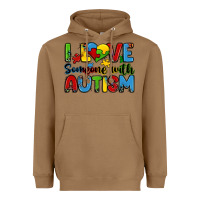 Toasted Coconut i love someone with autism Heavyweight Hoodie - Zillion Design Studio