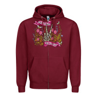 Burgundy have the day you deserve Zipper Hoodie - MaliasSmallBusiness