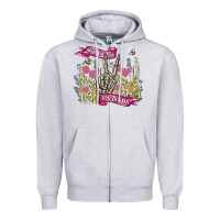 Heather Grey have the day you deserve Zipper Hoodie - MaliasSmallBusiness