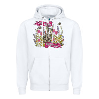 White have the day you deserve Zipper Hoodie - MaliasSmallBusiness
