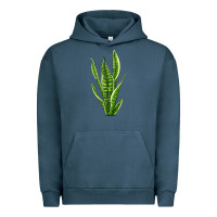 Pigment Midnight Navy snake plant Urban Hoodie - LillyAllenDesigns