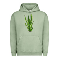 Pigment Oil Green snake plant Urban Hoodie - LillyAllenDesigns