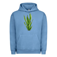 Pigment Pebble Blue snake plant Urban Hoodie - LillyAllenDesigns