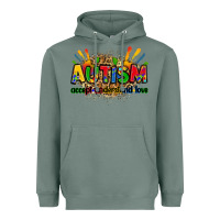 Sage autism accept understand love Heavyweight Hoodie - Zillion Design Studio