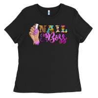 Black nail boss Ladies Tee - BarkalooDesign
