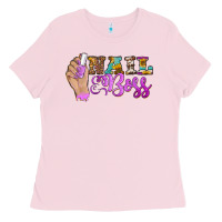 Bubblegum Pink nail boss Ladies Tee - BarkalooDesign
