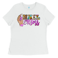 White nail boss Ladies Tee - BarkalooDesign