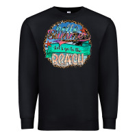 Black Hello Summer Let's Go To The Beach Premium Sweatshirt - SublimationCraftShop
