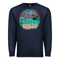 Navy Hello Summer Let's Go To The Beach Premium Sweatshirt - SublimationCraftShop