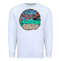 White Hello Summer Let's Go To The Beach Premium Sweatshirt - SublimationCraftShop