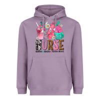 Lavender nurse coffee scrubs rubber gloves Heavyweight Hoodie - texasbilliewilder