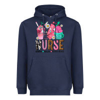 Navy nurse coffee scrubs rubber gloves Heavyweight Hoodie - texasbilliewilder