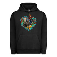 Pigment Black western heart bullfighter  cactus sunflower aztek pattern Urban Hoodie - BarkalooDesign