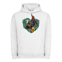 Pigment Lunar Rock western heart bullfighter  cactus sunflower aztek pattern Urban Hoodie - BarkalooDesign