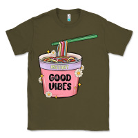 Army Green instant good vibes noodles Classic Tee - MaliasSmallBusiness