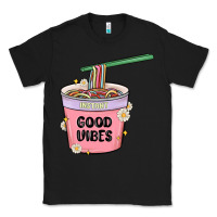 Black instant good vibes noodles Classic Tee - MaliasSmallBusiness
