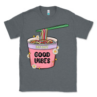 Charcoal Heather instant good vibes noodles Classic Tee - MaliasSmallBusiness