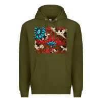 Army Green gemstone cowhide background Premium Hoodie - AdoDesignShop
