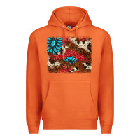 Carrot gemstone cowhide background Premium Hoodie - AdoDesignShop