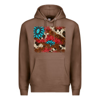 Chestnut gemstone cowhide background Premium Hoodie - AdoDesignShop